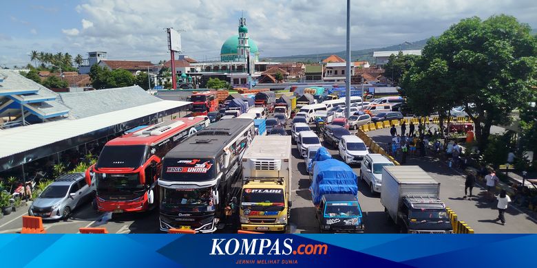 sopir-truk-tronton-blokir-pintu-keluar,-pelabuhan-ketapang-lumpuh