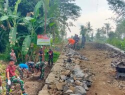 Satgas TMMD Ke-125 Kodim 0825 Banyuwangi Semangat Bangun Jembatan Penghubung Antardesa, Bisa Lancarkan Akses Transportasi dan Mobilitas Warga