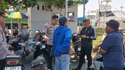 kapolresta-banyuwangi-tinjau-langsung-pelabuhan-bulusan,-dorong-percepatan-penguraian-antrian-truk