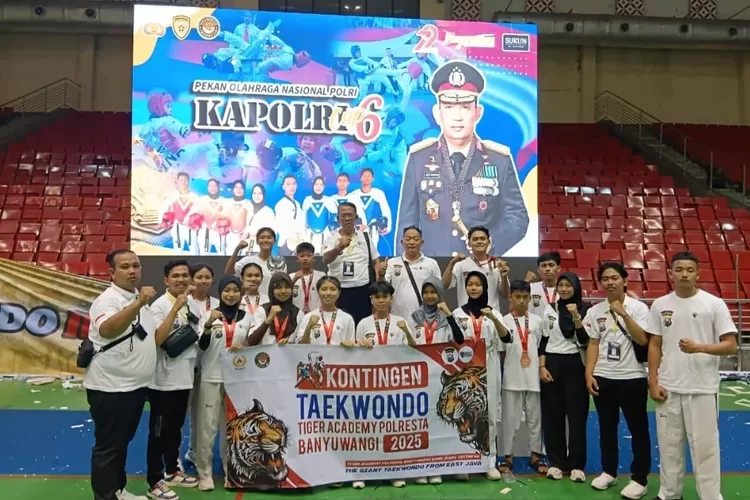 prestasi-gemilang!-atlet-taekwondo-polresta-banyuwangi-raih-12-medali-di-kapolri-cup-vi-2025