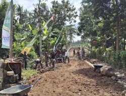 Warga Tak Lagi Waswas! TMMD Bangun Jembatan Kokoh Gantikan Jembatan Gantung Retak di Siliragung