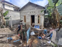 Satgas TMMD Banyuwangi Lanjutkan Bedah Rumah Milik Jemirin. Dirancang Lebih Nyaman dan Sehat!
