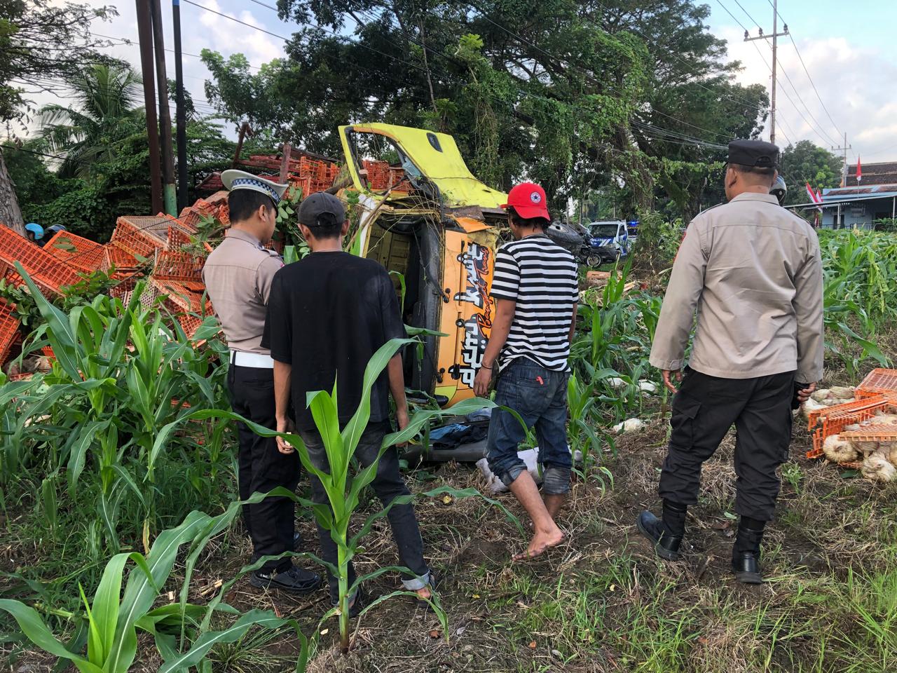 kecelakaan-tabrak-belakang-di-jalan-raya-kabat,-satu-pengendara-motor-luka-dan-dilarikan-ke-rs-fatimah