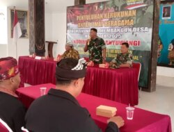 TMMD ke-125 Kodim 0825 Banyuwangi Gelar Penyuluhan Kerukunan Umat Beragama di Siliragung