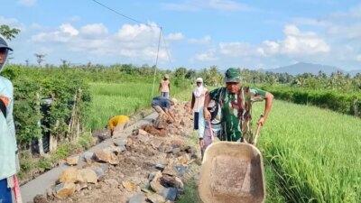 tak-kenal-libur,-satgas-tmmd-125-dan-warga-kesilir-cor-irigasi-demi-harapan-petani