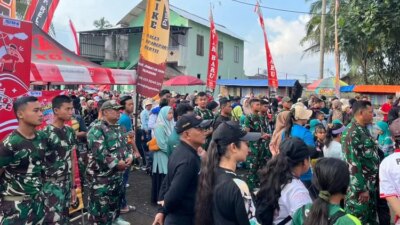 satgas-tmmd-meriahkan-jalan-sehat-ponpes-darul-muttaqin,-ratusan-peserta-tumpah-ruah-di-siliragung