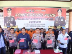 Bongkar Sindikat Curanmor, Polresta Banyuwangi Amankan Enam Orang Tersangka