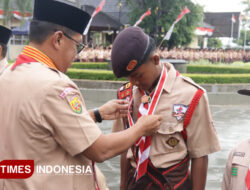 Peringati Hari Pramuka ke-64, 186 Pramuka Garuda Dilantik di Majalengka – TIMES Banyuwangi