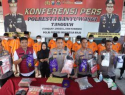 Polresta Banyuwangi Bongkar 8 Kasus Narkoba Sepanjang Agustus 2025, Ribuan Gram Sabu dan Ekstasi Disita
