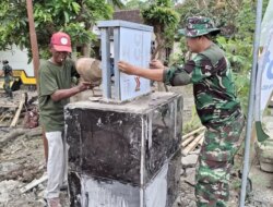 Heboh! TMMD ke-125 Bangun Gapura Ikonik di Seneporejo, Akses Jembatan Kini Makin Keren
