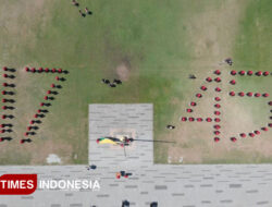 Dimeriahkan Atraksi Pesawat, Paskibraka Banyuwangi Siapkan Kejutan Formasi Baris Angka 17 dan 45 – TIMES Banyuwangi