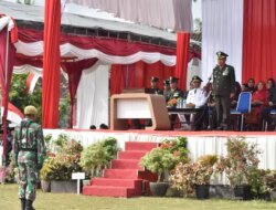 Gaungkan Semangat Perjuangan! Satgas TMMD Banyuwangi Ikuti Upacara HUT ke-80 RI di Lapangan Siliragung