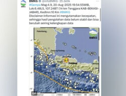 Gempa Bumi Dangkal Magnitudo 4,7 Guncang Bekasi, Terasa hingga Banten – TIMES Banyuwangi