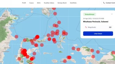 gempa-terkini-24-agustus-2025:-indonesia-diguncang-71-kali,-tertinggi-4,9-magnitudo