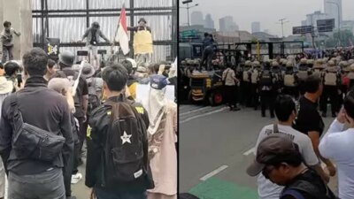 detik-detik-ribuan-pedemo-kepung-gedung-dpr-25-agustus,-polisi-tutup-jalan-gatot-subroto