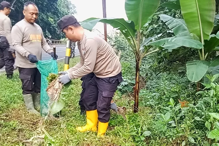 bareng-warga-di-banyuwangi,-polsek-genteng-bersih-bersih-sampah-di-tps-ilegal