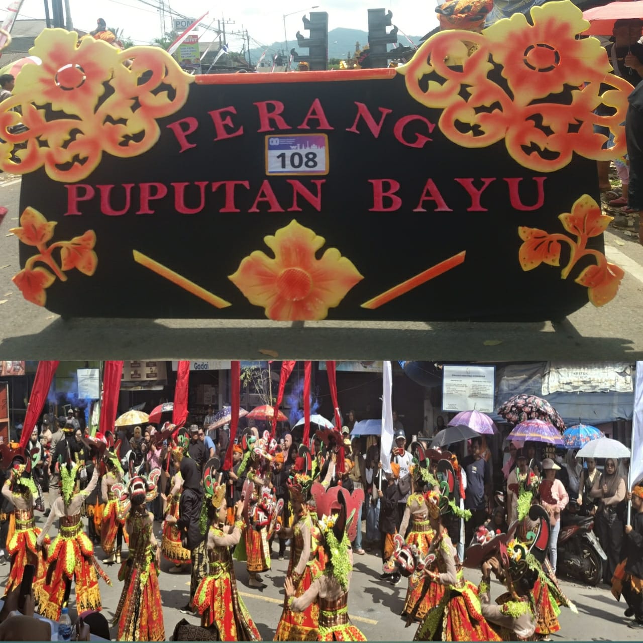 karnaval-sd-smp-tingkat-kecamatan-sdn-1-kulon-usung-tema-“perang-puputan-bayu”