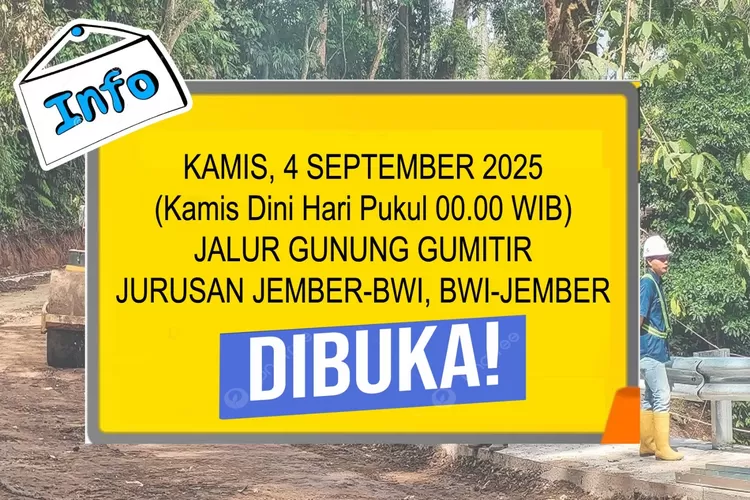 breaking-news!-jalur-gumitir-jember–banyuwangi-dibuka-20-hari-lebih-awal,-mulai-4-september-2025
