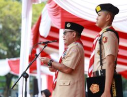 Peringati HUT Pramuka ke – 64 Wakil Bupati Mujiono Pimpin Apel Akbar dan Tanam 1000 Bibit Pohon