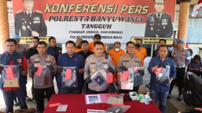 polresta-banyuwangi-ungkap-sindikat-curanmor,-kembalikan-motor-curian-ke-pemilik