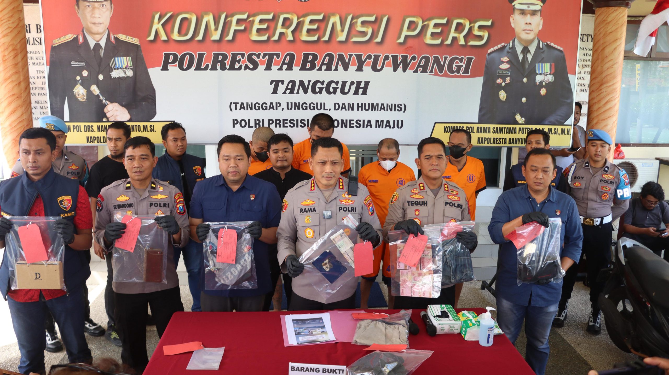 polresta-banyuwangi-ungkap-sindikat-curanmor,-kembalikan-motor-curian-ke-pemilik