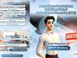 Pendaftaran Pelatihan Vokasi PBL BBPVP Bandung Dibuka Gratis! Cek Syarat dan Caranya