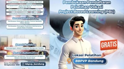 pendaftaran-pelatihan-vokasi-pbl-bbpvp-bandung-dibuka-gratis!-cek-syarat-dan-caranya