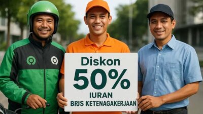 kabar-gembira!-pemerintah-beri-diskon-50-persen-iuran-bpjs-ketenagakerjaan-untuk-ojol,-kurir,-dan-sopir-lepas