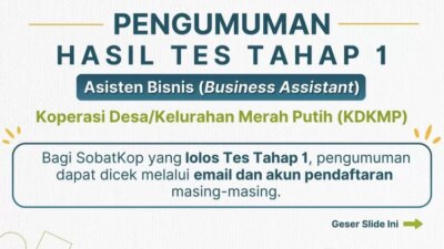 pengumuman-hasil-tes-tahap-1-asisten-bisnis-kemenkop:-selamat!-lanjut-ke-asesmen-psikologis