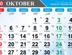 Daftar Hari Penting Bulan Oktober 2025, Cek Tanggal Merah dan Libur Nasional