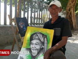 Kisah Djoeuhari, Seniman Jalanan Banyuwangi yang Bertahan Hidup Lewat Lukisan dan Doa – TIMES Banyuwangi