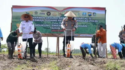 polresta-bersama-pemkab-banyuwangi-genjot-tanam-jagung-dukung-swasembada-pangan-presiden