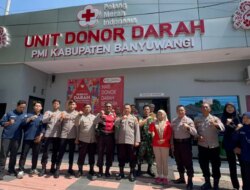 Polresta Banyuwangi Gelar Donor Darah Peringati Hari Jadi Humas Polri ke-74