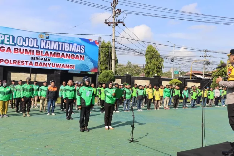 apel-ojol-kamtibmas-jaga-bumi-blambangan!-polresta-banyuwangi-gandeng-200-driver-online-jaga-keamanan-dan-lingkungan