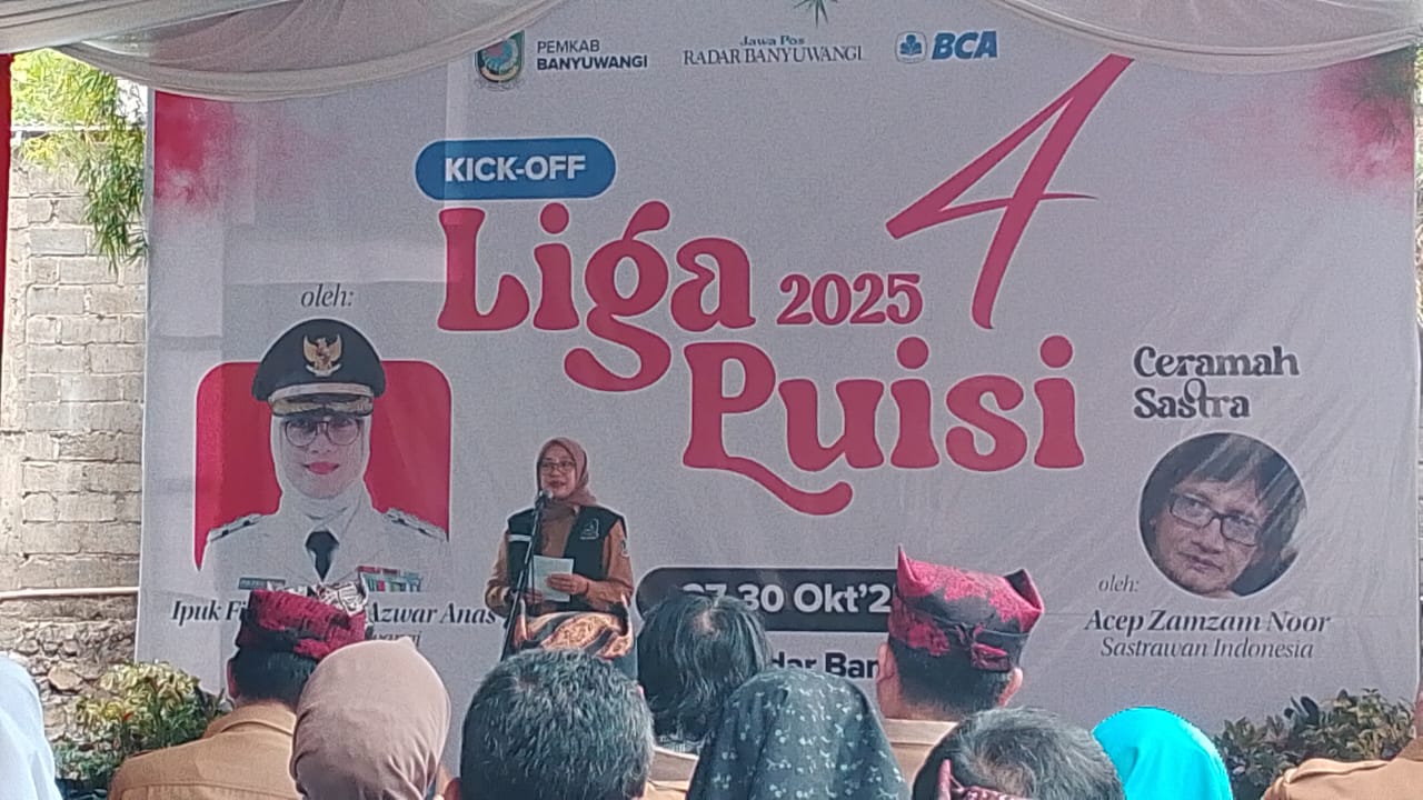 dorong-literasi-sastra,-banyuwangi-gelar-kompetisi-liga-puisi-hingga-terbitnya-buku-antologi-puisi-karya-guru-dan-siswa