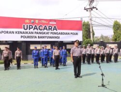 Keren! Aiptu Hamsa Simanjuntak Resmi Naik Pangkat Jadi Ipda di Polresta Banyuwangi