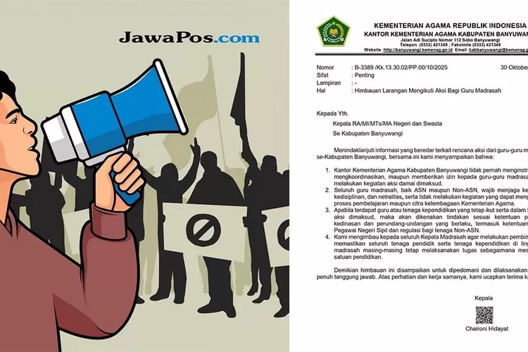 kemenag-banyuwangi-larang-guru-madrasah-ikut-aksi-demo-hari-ini-30-oktober-2025-–-radar-banyuwangi