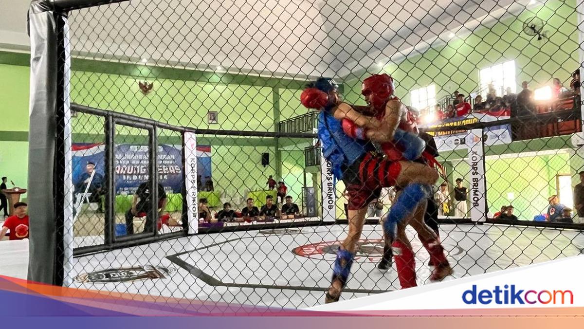 cegah-tarung-liar,-brimob-gelar-kejurda-tarung-bebas-pertama-di-banyuwangi