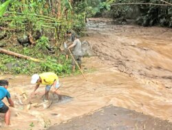 Debit Sungai Kalisetail Naik Tiga Kali Lipat! Warga Sempu Panik, Suara Gemuruh Bikin Cemas