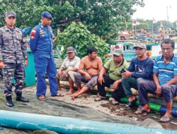 Dihantam Ombak Dahsyat! Kapal Nelayan Titis Jaya Karam di Teluk Biru, Dua ABK Selamat dari Maut!