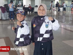 Naufan dan Pilar, Dua Bocah Banyuwangi Wakili Jatim di Kejurnas Catur 2025 – TIMES Banyuwangi