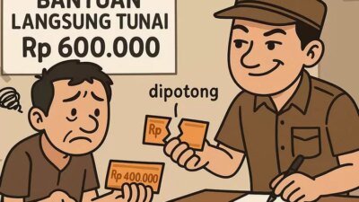 kades-gumirih-banyuwangi-dilaporkan-ke-polisi!-diduga-potong-uang-bantuan-bpnt-hingga-ratusan-ribu-rupiah