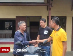 Polsek Rogojampi Banyuwangi Serahkan Motor Terlantar Milik Warga Jember – TIMES Banyuwangi