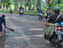 Jalan di Jembatan Mayit Licin Parah! Warga Peringatkan Banyak yang Tergelincir, Truk Tebu Jadi Sorotan