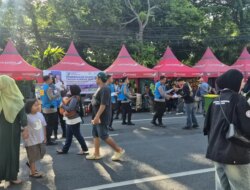 Polresta Banyuwangi Gaungkan Penerimaan Bintara Brimob dan SMA Kemala Taruna di Car Free Day