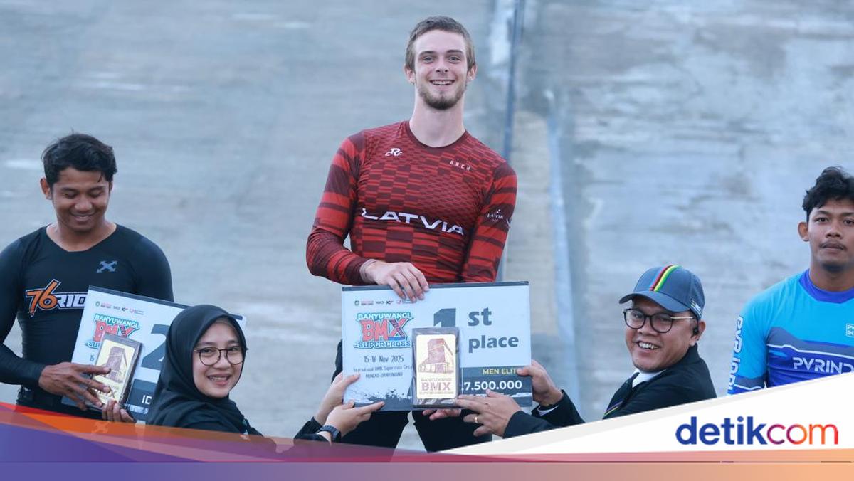 juara-bmx-supercross-banyuwangi,-rider-latvia-puji-trek-muncar