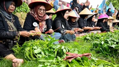 emak-emak-di-banyuwangi-adu-ketangkasan-unting-unting-kangkung
