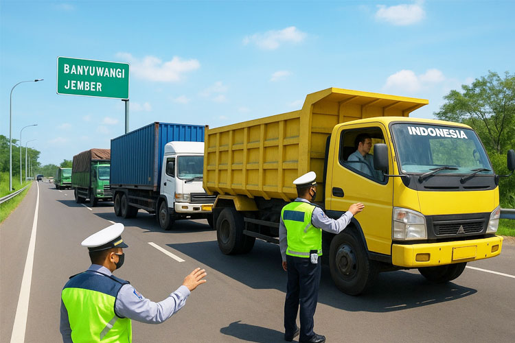 mulai-19-desember-2025,-truk-barang-dilarang-lewat-di-ruas-jalan-banyuwangi-–-jember-–-times-banyuwangi