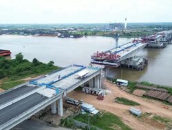 Pembangunan Tol Palembang–Betung Tembus 85,74 Persen, Hutama Karya Tuntaskan Jembatan Sungai Musi dengan Teknologi Canggih