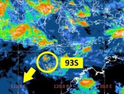 Bibit Siklon Tropis 91S, BMKG Peringatkan Hujan Lebat dan Gelombang Tinggi di Sumatera